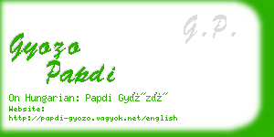 gyozo papdi business card